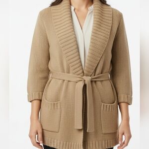 Saks Fifth Avenue FOLIO Collection Vintage Womens Wool Cardigan Sweater Sz XL